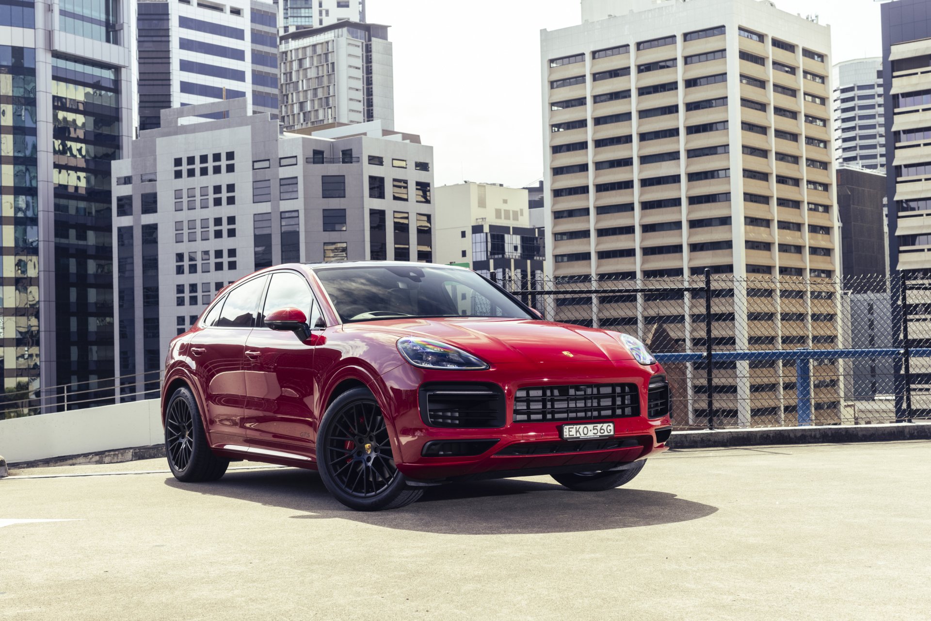 Red Porsche Cayenne GTS Coupé
