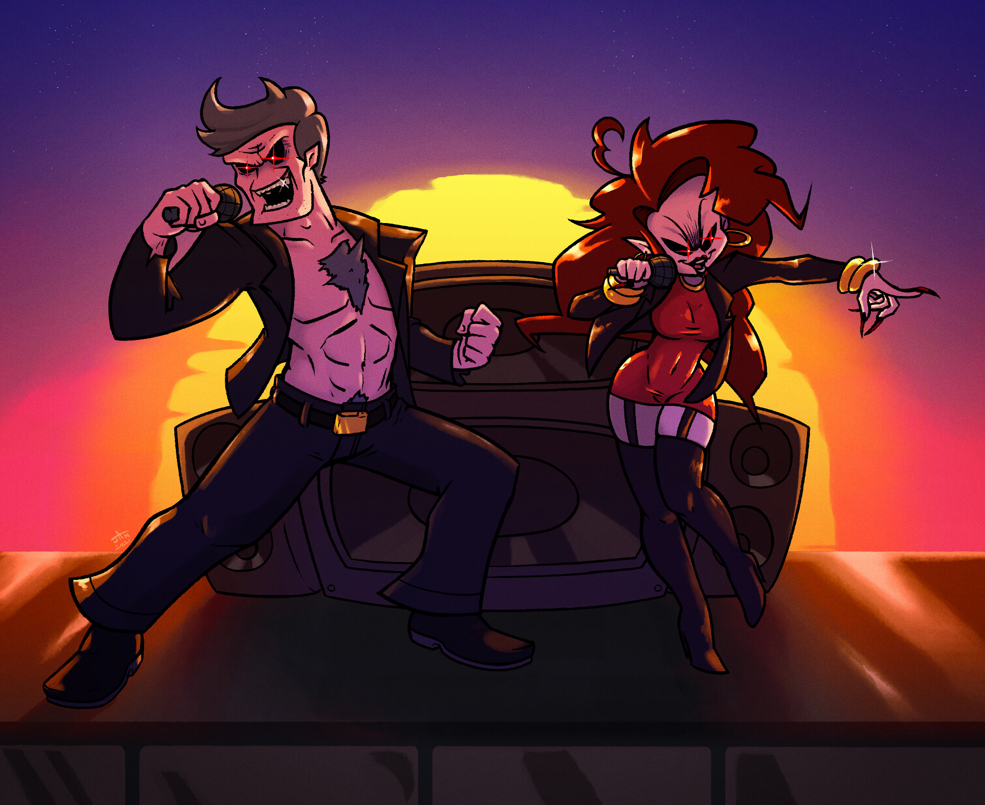 Download Video Game Friday Night Funkin' HD Wallpaper