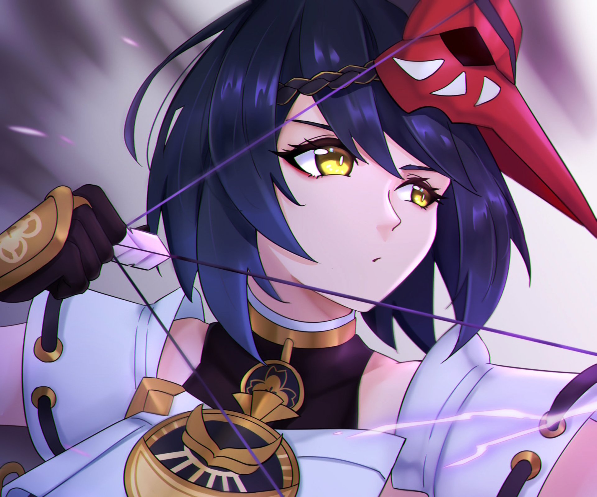 Download Kujou Sara Video Game Genshin Impact HD Wallpaper by jrpuls3