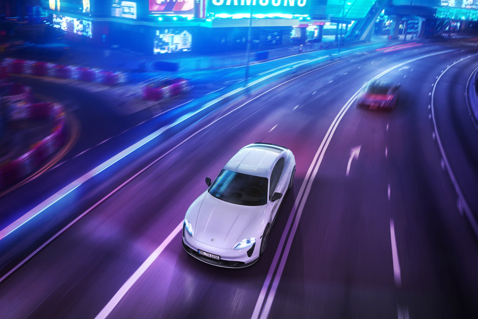 Download Vehicle Porsche Taycan HD Wallpaper