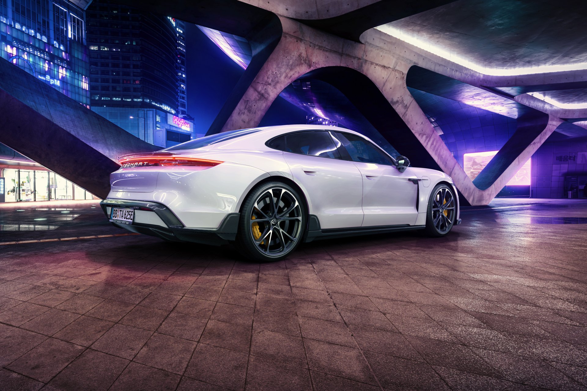 Download Vehicle Porsche Taycan HD Wallpaper