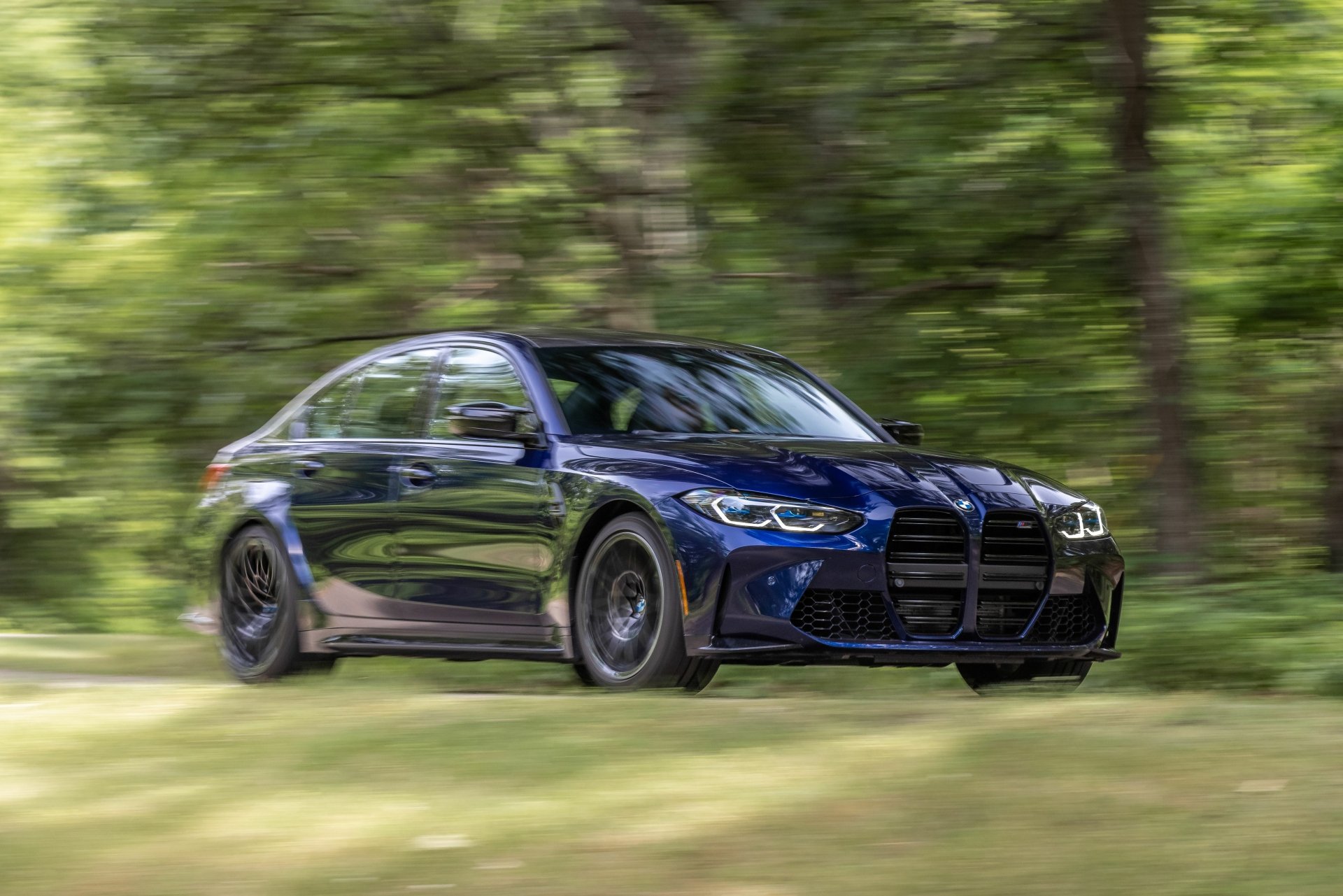 2021 Blue BMW M3 Competition G80 4k Ultra Papel De Parede HD Plano 