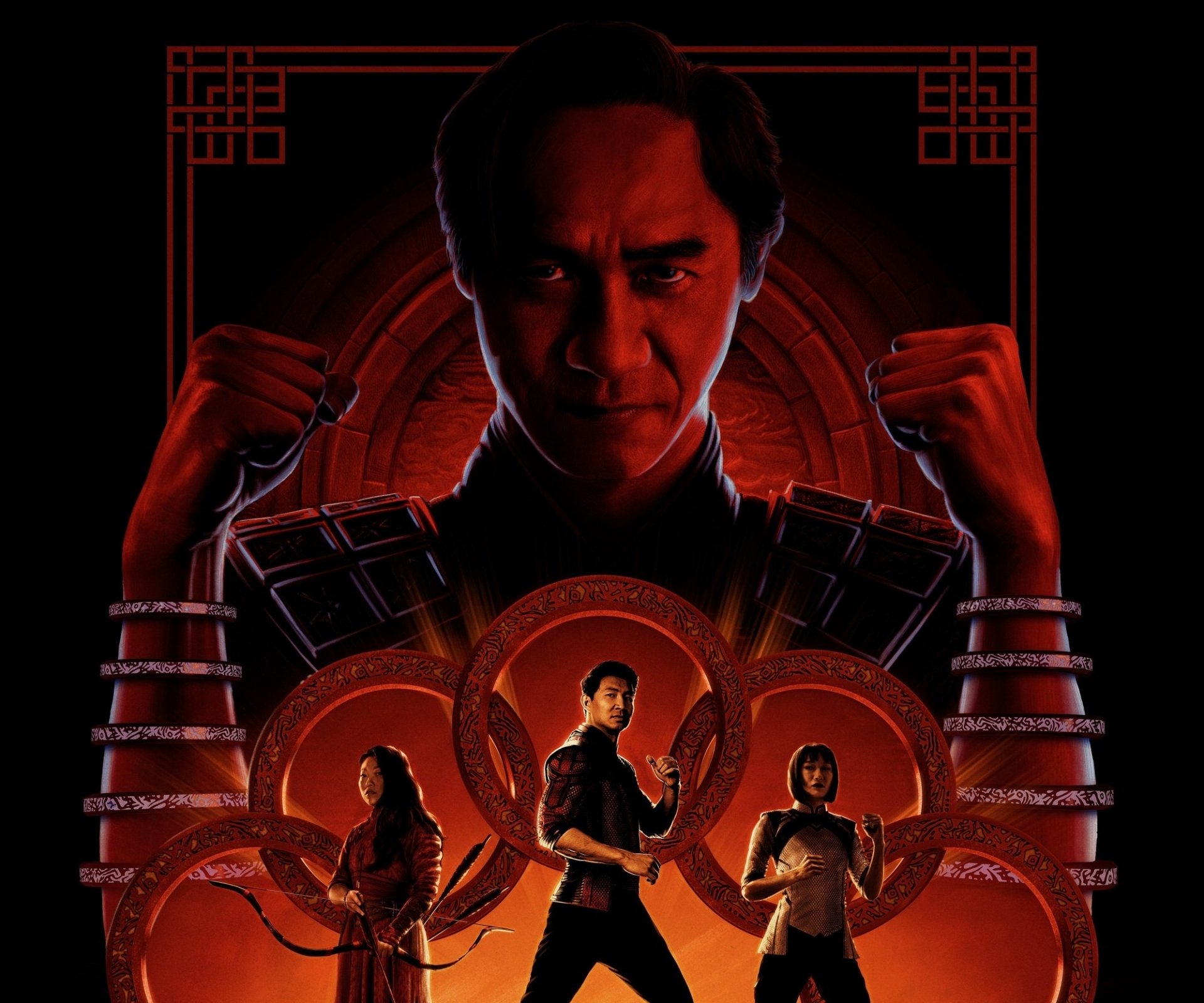 Download Wenwu (Marvel Comics) Tony Leung Chiu-Wai Xialing (Marvel Comics) Simu Liu Shang-Chi Meng'er Zhang Awkwafina Movie Shang-Chi And The Legend Of The Ten Rings HD Wallpaper