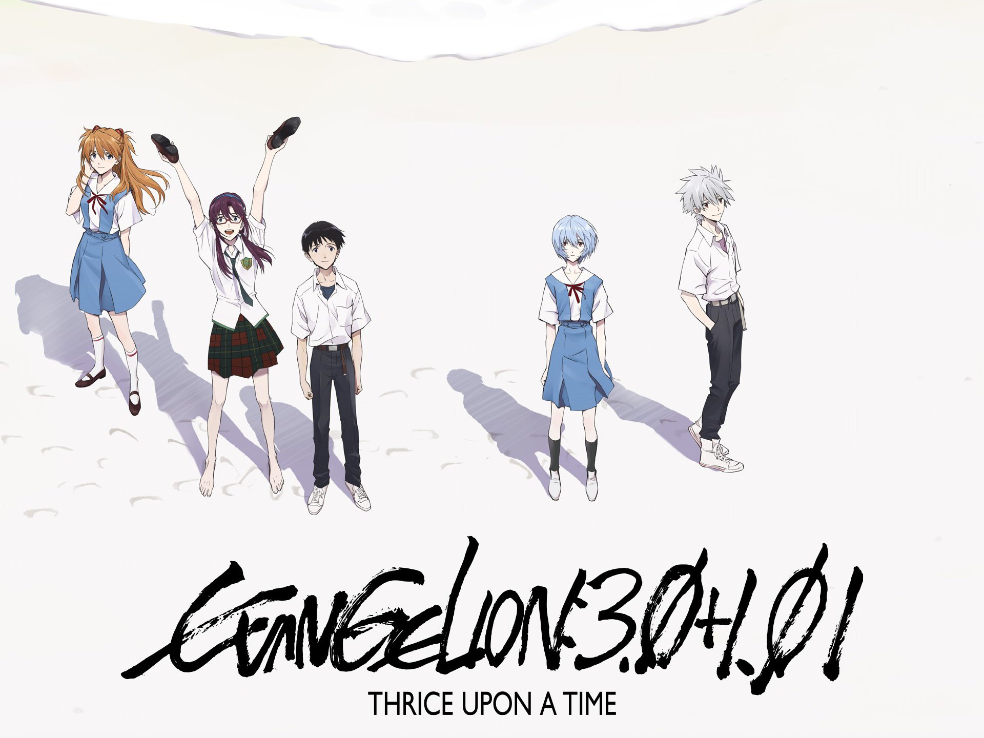 Download Kaworu Nagisa Rei Ayanami Shinji Ikari Mari Makinami Illustrious Asuka Langley Sohryu Anime Evangelion: 3.0+1.0 Thrice Upon A Time HD Wallpaper