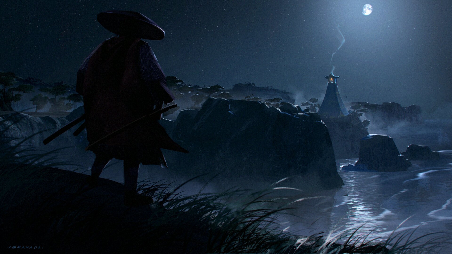 Download Samurai Video Game Ghost Of Tsushima HD Wallpaper by Jullius Granada