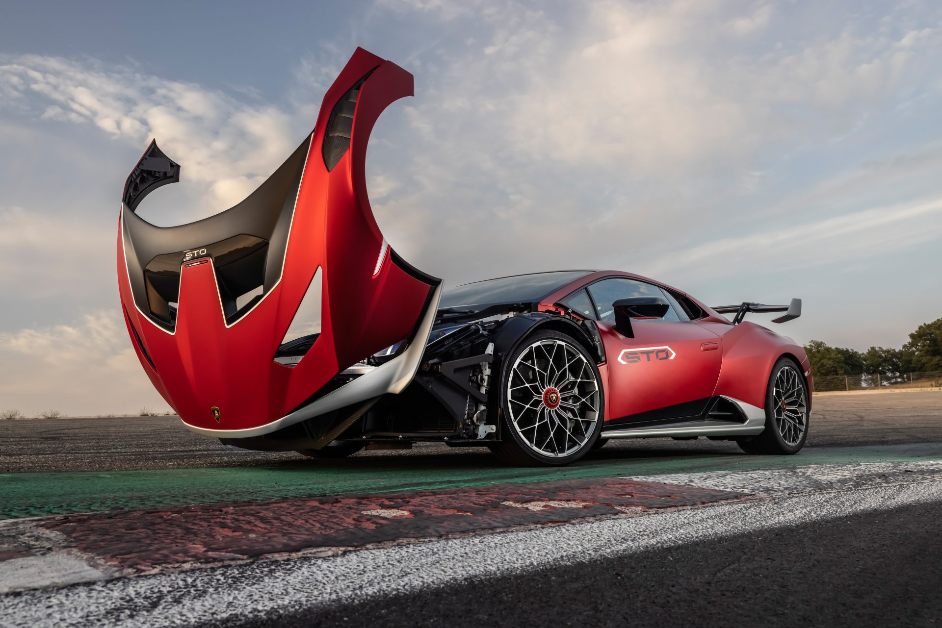 Download Supercar Vehicle Lamborghini Huracán STO 8k Ultra HD Wallpaper