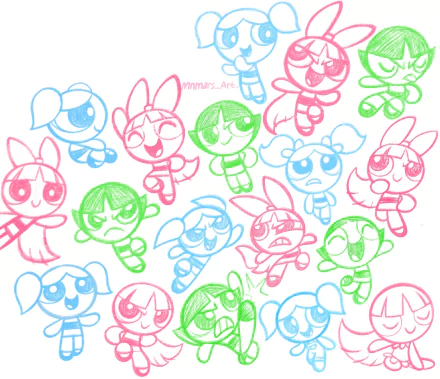 Buttercup (Powerpuff Girls) Bubbles (Powerpuff Girls) Blossom (Powerpuff Girls) TV Show The Powerpuff Girls (1998) HD Desktop Wallpaper | Background Image