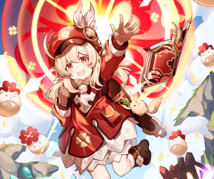 Klee (Genshin Impact) video game Genshin Impact HD Desktop Wallpaper | Background Image