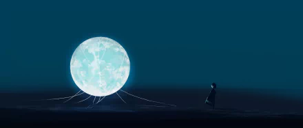 moon Anime girl anime girl HD Desktop Wallpaper | Background Image