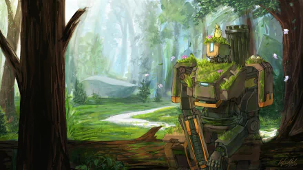 Bastion (Overwatch) video game Overwatch HD Desktop Wallpaper | Background Image