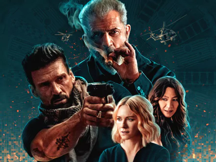 Selina Lo Mel Gibson Naomi Watts Frank Grillo movie Boss Level HD Desktop Wallpaper | Background Image