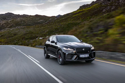  2021 Black Jaguar F-Pace SVR