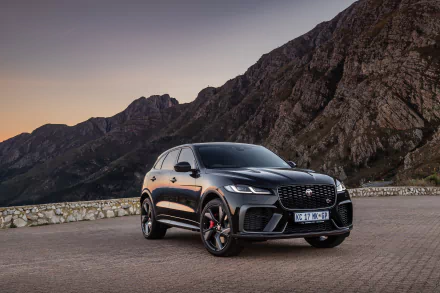  2021 Black Jaguar F-Pace SVR