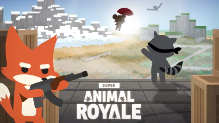 video game Super Animal Royale HD Desktop Wallpaper | Background Image