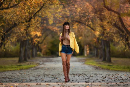 boots depth of field woman model HD Desktop Wallpaper | Background Image