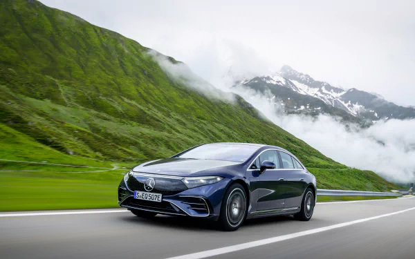  Blue 2021 Mercedes-Benz EQS 450+ AMG Line (V297)