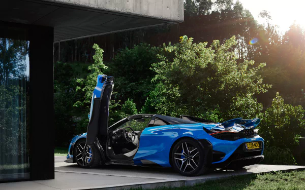 supercar McLaren 765LT vehicle McLaren 765LT Spider HD Desktop Wallpaper | Background Image