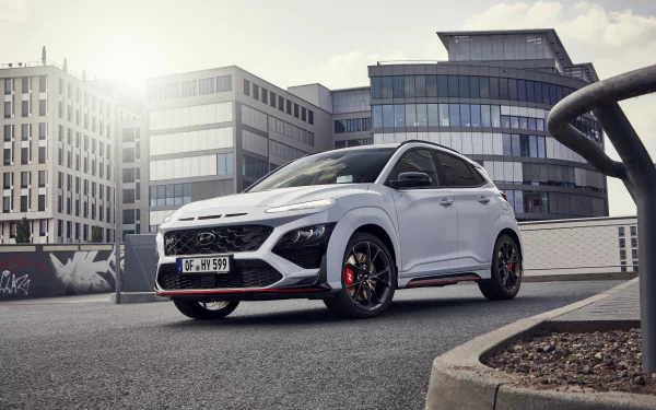  White Hyundai Kona N (OS)