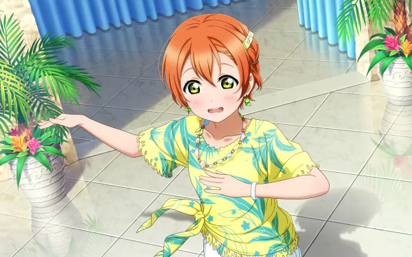 Rin Hoshizora Anime Love Live! HD Desktop Wallpaper | Background Image