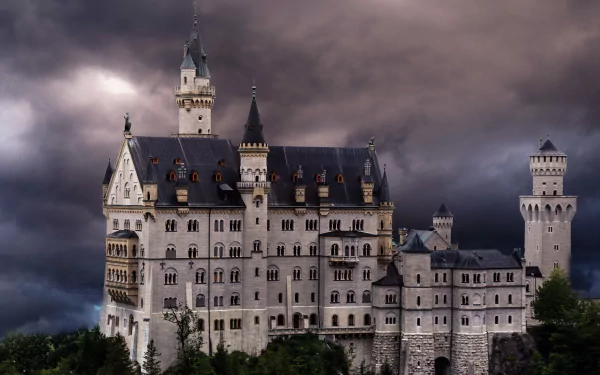 man made Neuschwanstein Castle HD Desktop Wallpaper | Background Image
