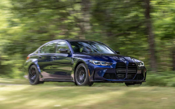  2021 Blue BMW M3 Competition (G80)