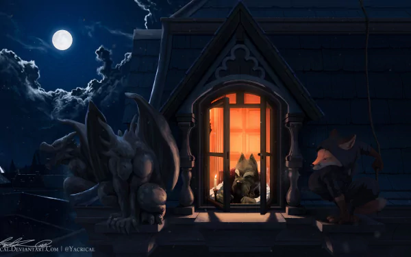 fantasy gargoyle HD Desktop Wallpaper | Background Image