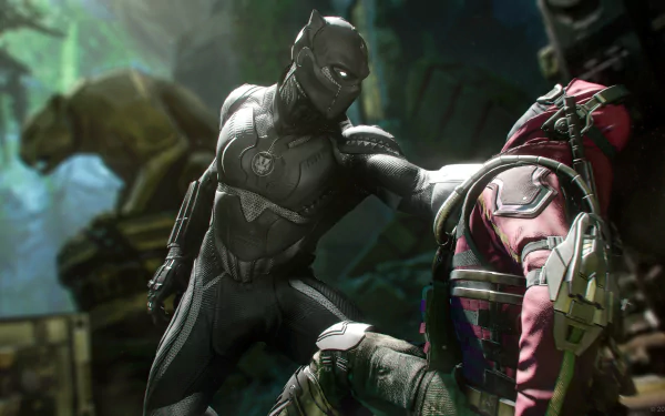 Black Panther (Marvel Comics) video game Marvel's Avengers HD Desktop Wallpaper | Background Image