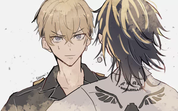 Chifuyu Matsuno Kazutora Hanemiya Anime Tokyo Revengers HD Desktop Wallpaper | Background Image