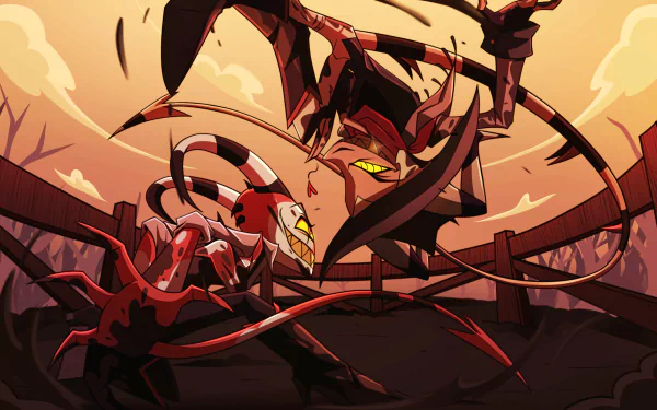Striker (Helluva Boss) Blitzo (Helluva Boss) TV Show helluva boss HD Desktop Wallpaper | Background Image