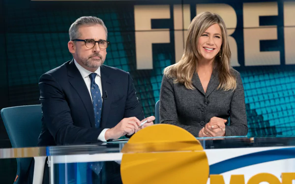 Steve Carell Jennifer Aniston TV Show The Morning Show HD Desktop Wallpaper | Background Image