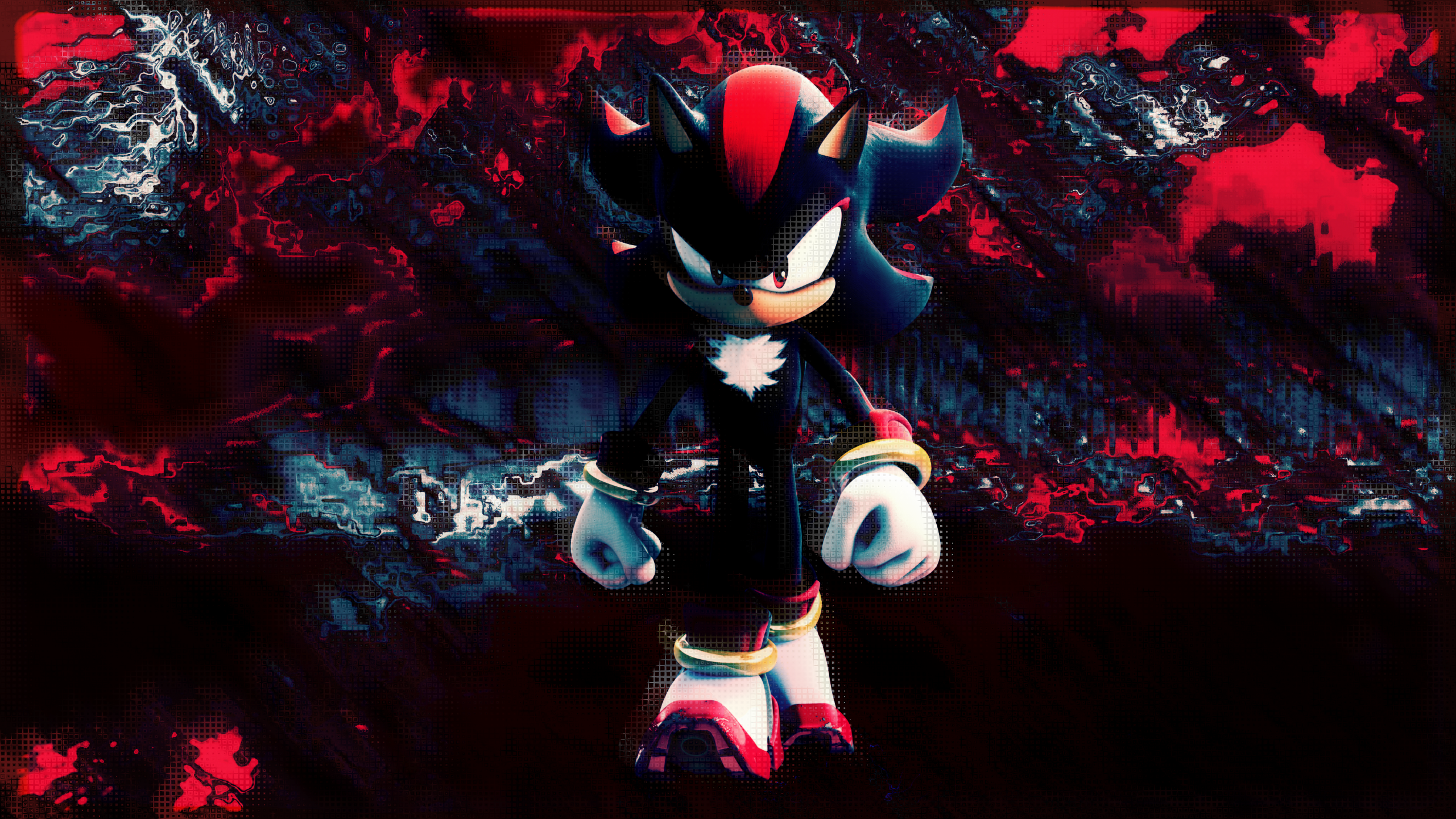 dark super shadow the hedgehog wallpaper