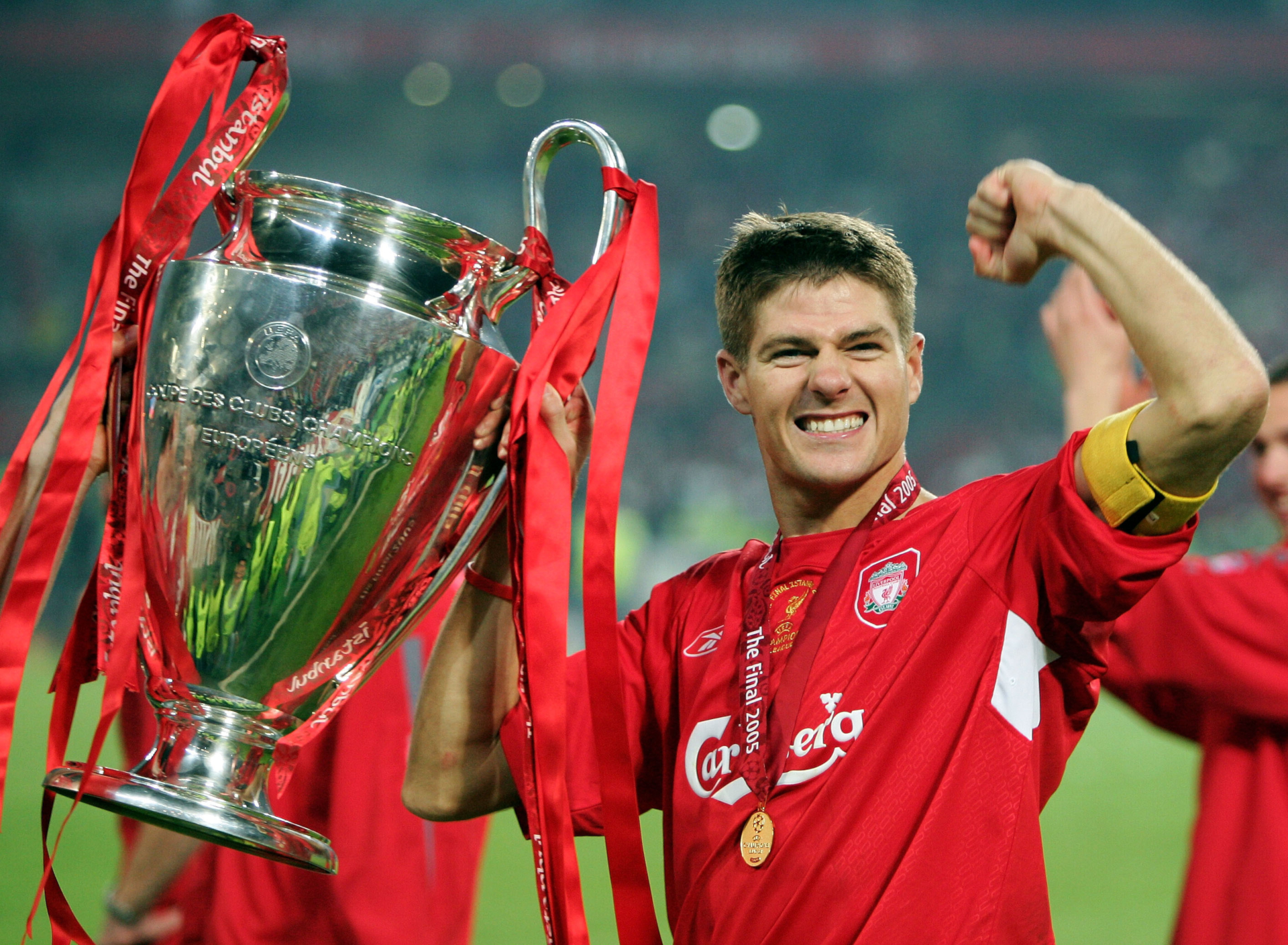 steven gerrard celebrating hd