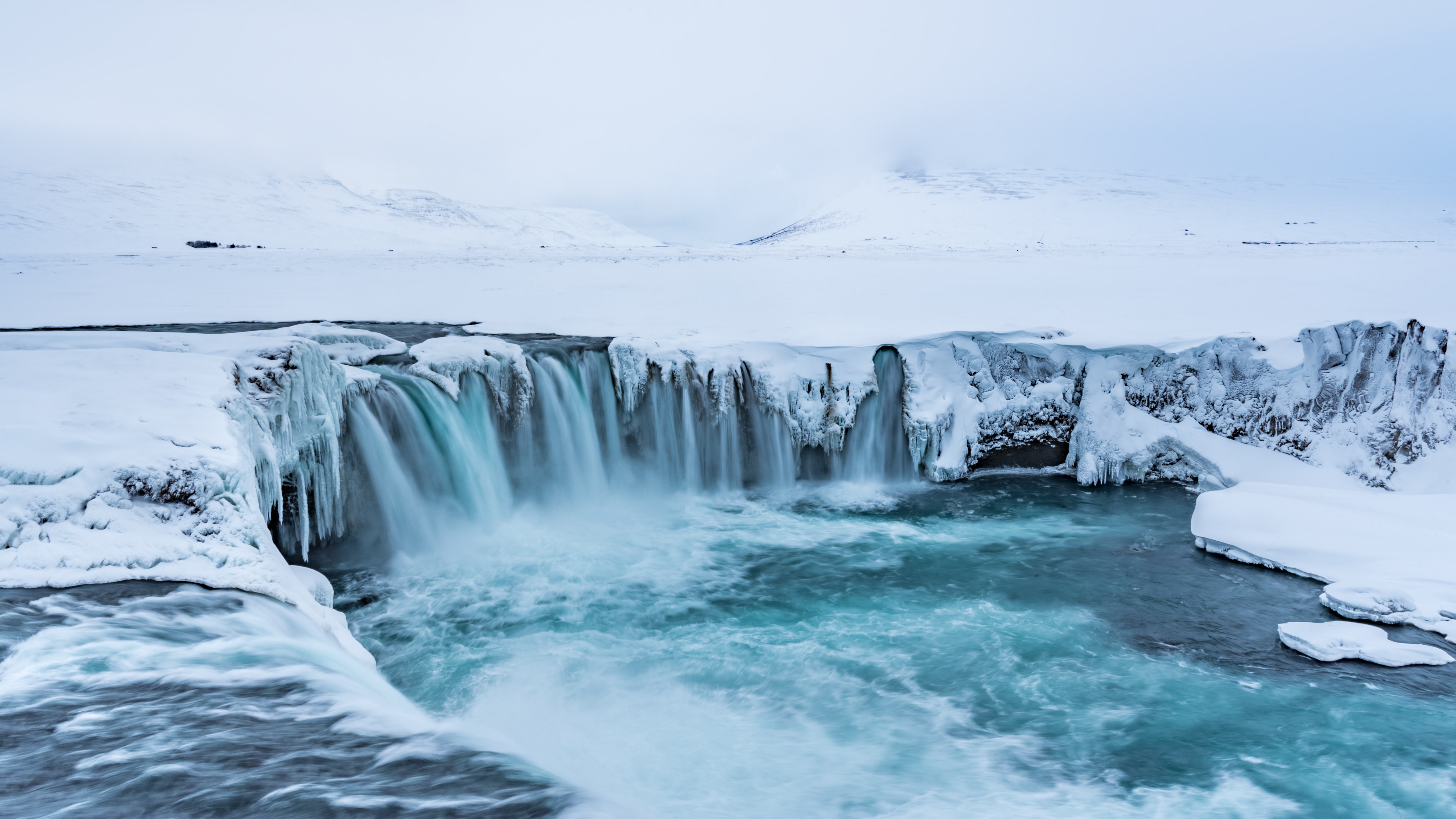 Earth Goðafoss HD Wallpaper | Background Image