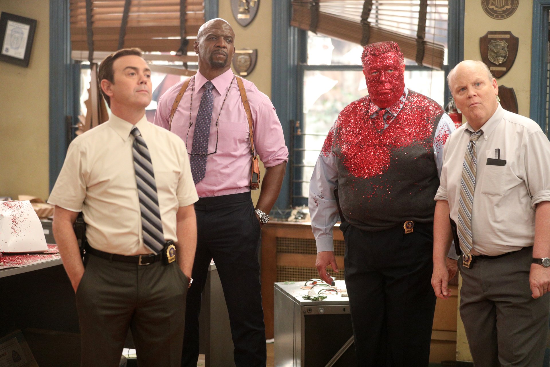 Download Joel McKinnon Miller Joe Lo Truglio Terry Crews TV Show Brooklyn Nine-Nine HD Wallpaper