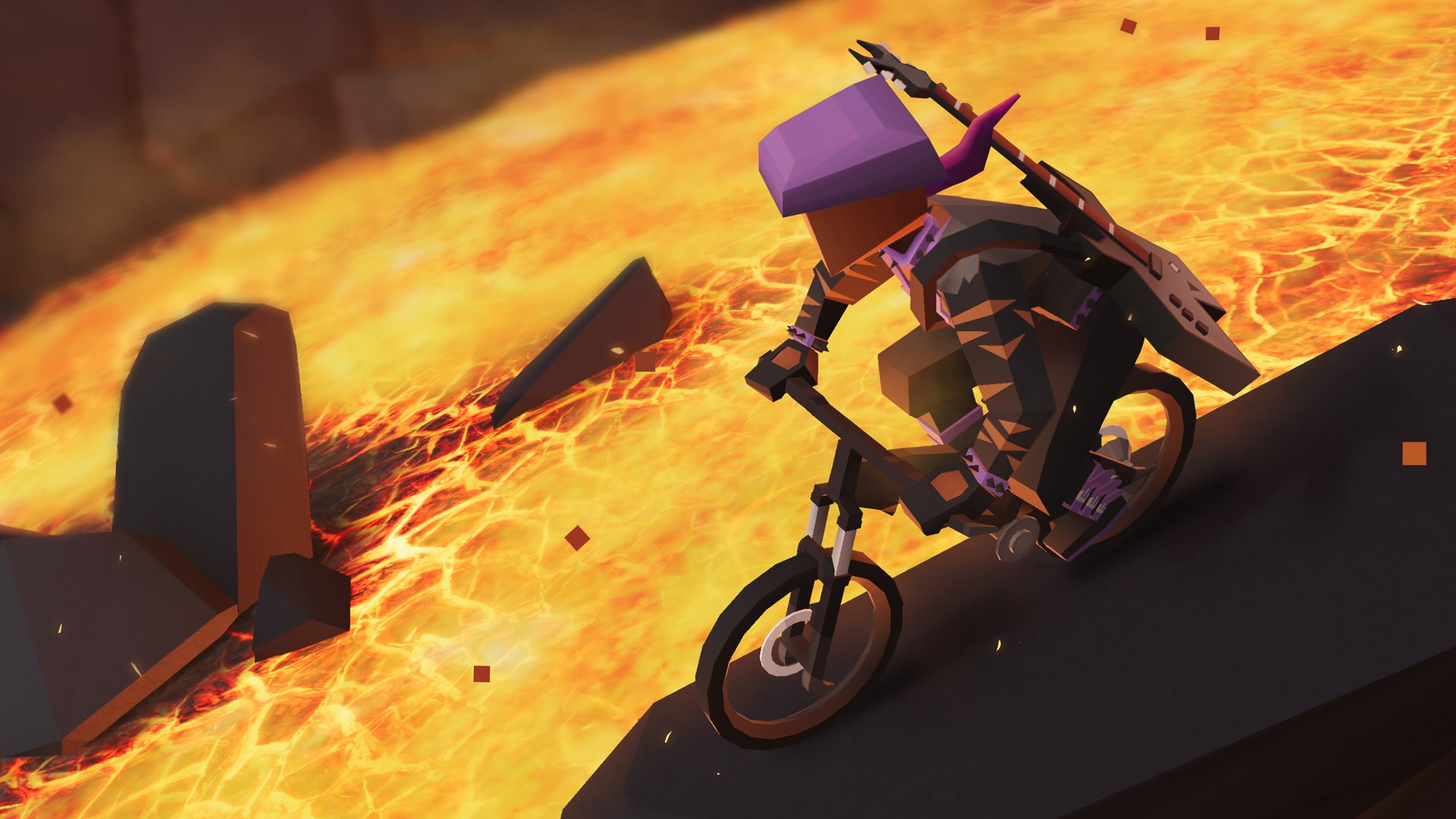 Download Video Game Lonely Mountains: Downhill HD Wallpaper