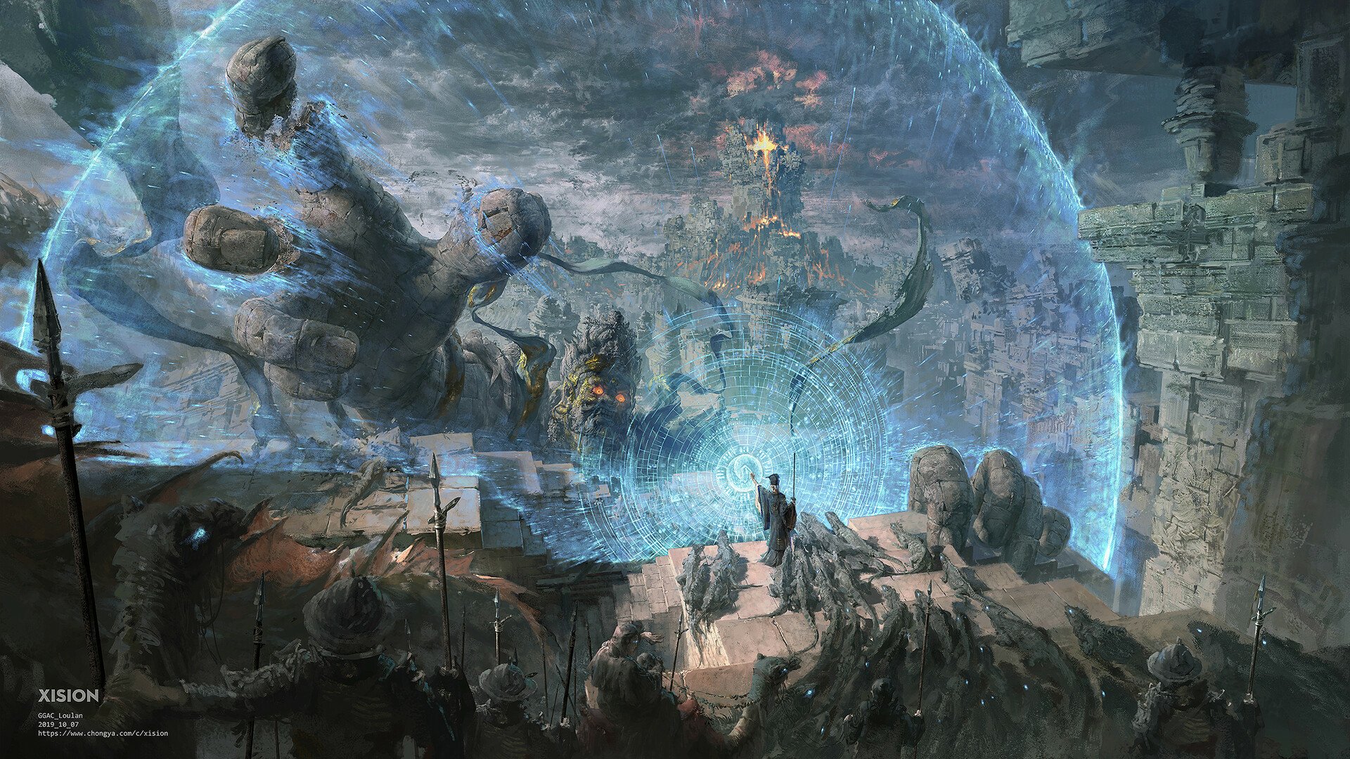 Download Fantasy Wizard HD Wallpaper by Xision Wu