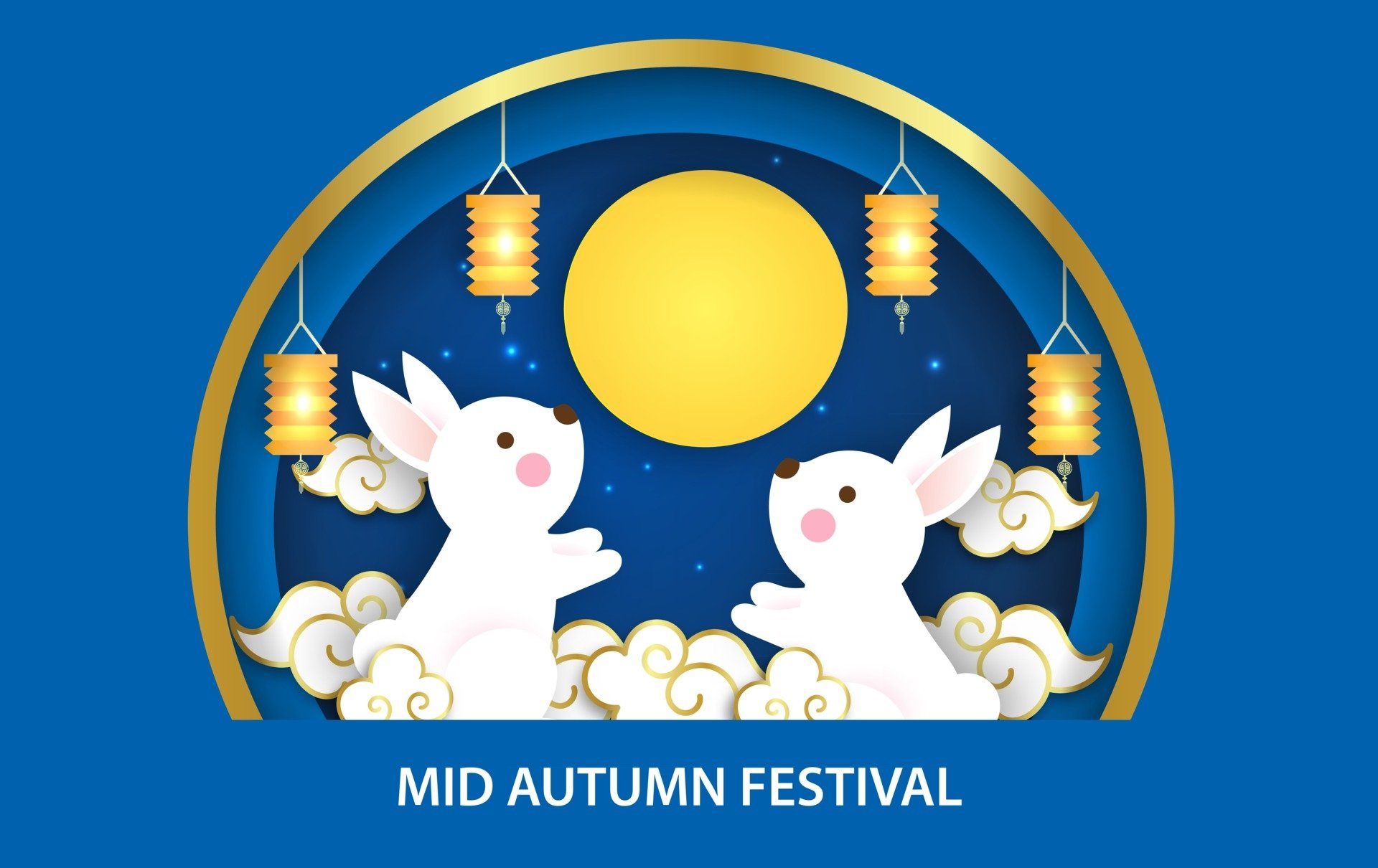Download Moon Festival Holiday Mid-Autumn Festival HD Wallpaper