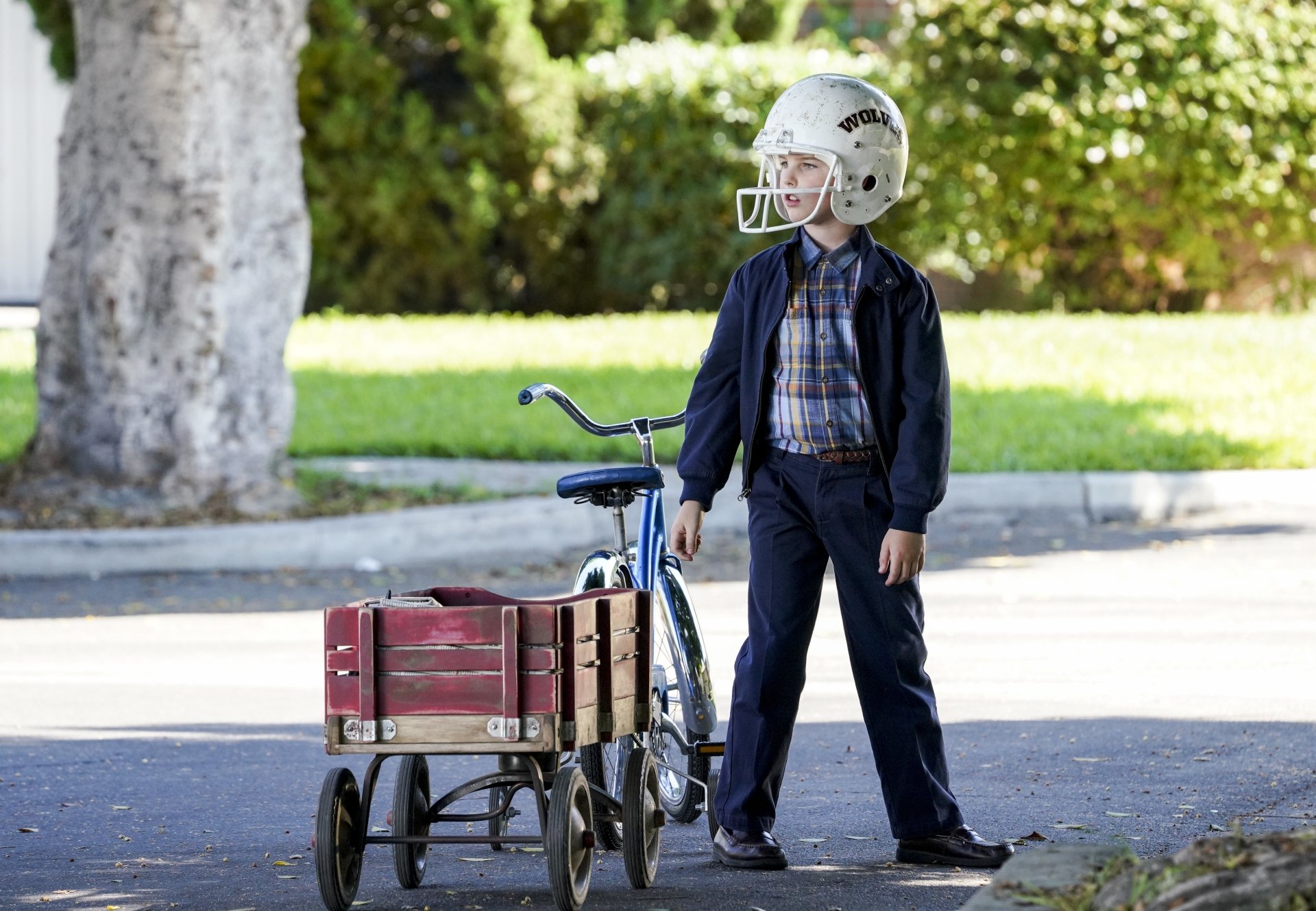 Download Sheldon Cooper Iain Armitage TV Show Young Sheldon 4k Ultra HD Wallpaper