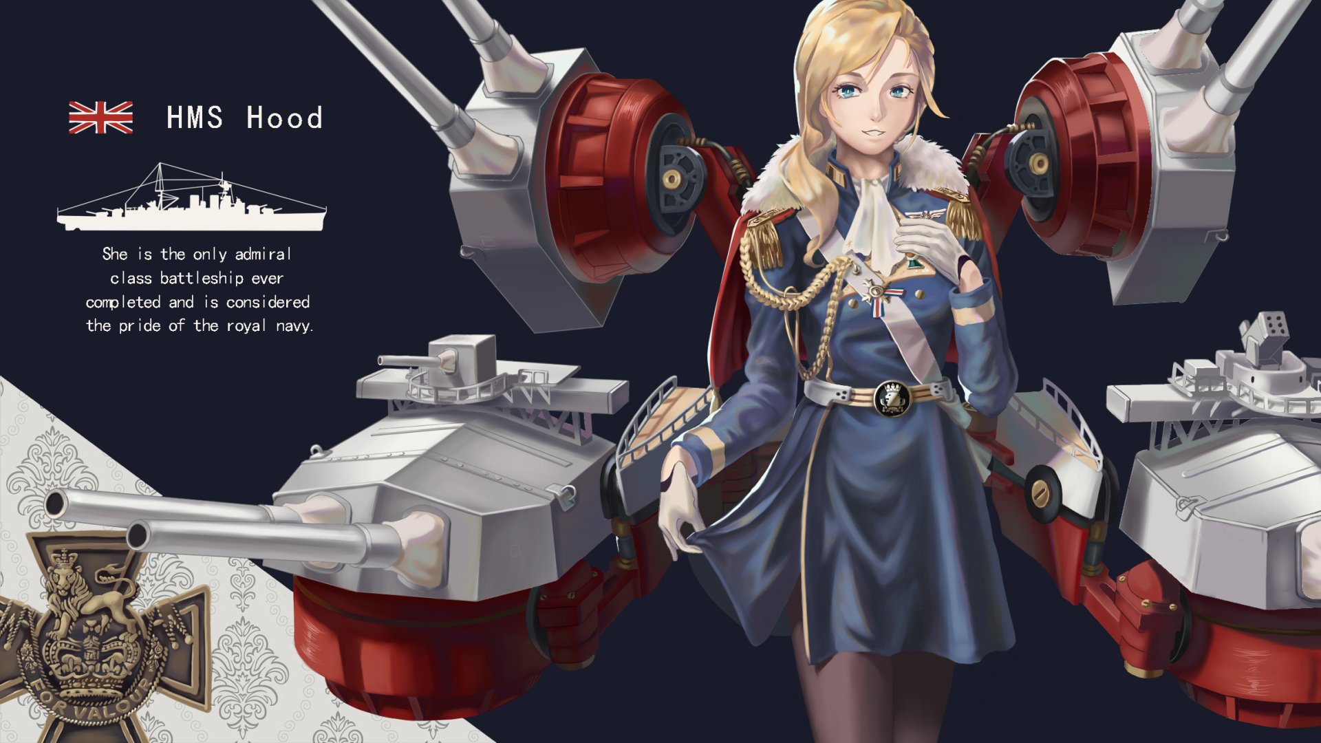 Download Hood (Azur Lane) Anime Azur Lane HD Wallpaper