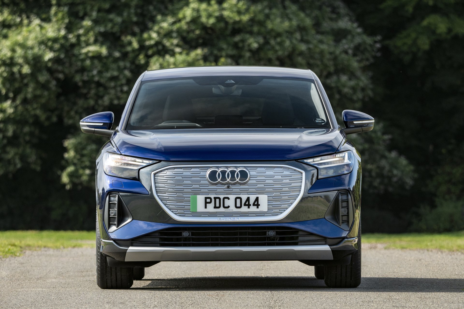 Download Electric Car SUV Audi Q4 Vehicle Audi Q4 E-tron 4k Ultra HD Wallpaper