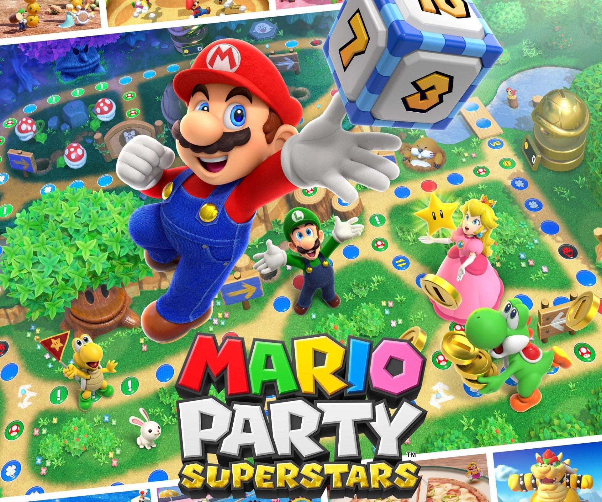 Download Princess Peach Luigi Mario Video Game Mario Party Superstars