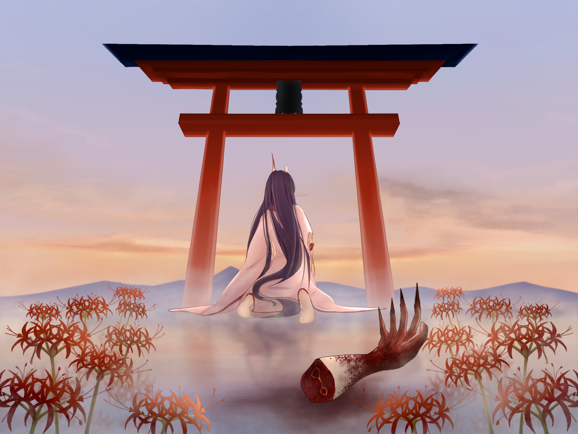 Download Mikoshi Chiyo Video Game Genshin Impact HD Wallpaper by 胸骨剣状突起。