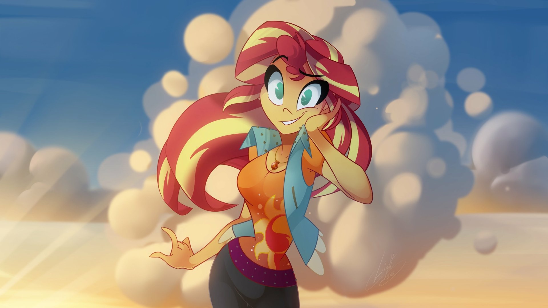 Download Sunset Shimmer TV Show My Little Pony: Equestria Girls 4k Ultra HD Wallpaper by Light262