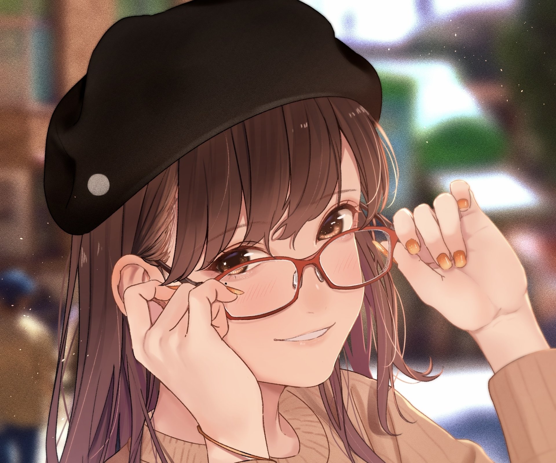 Download Glasses Acerola Saitou Anime Girl Anime Girl HD Wallpaper