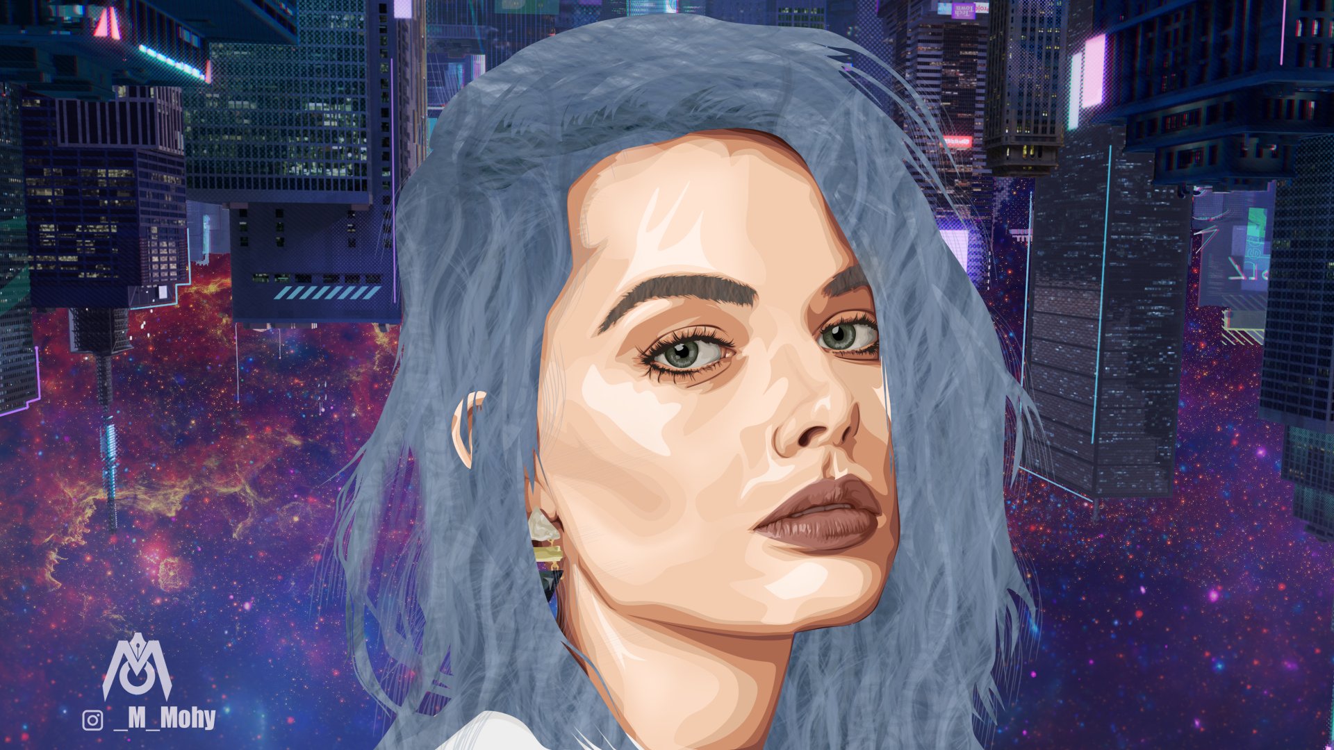 Vector art for margot robbie by _Mohy_