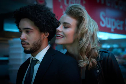 Lucy Fry Jorge Lendeborg Jr. movie Night Teeth HD Desktop Wallpaper | Background Image