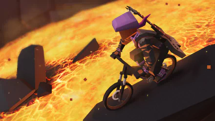 video game Lonely Mountains: Downhill HD Desktop Wallpaper | Background Image