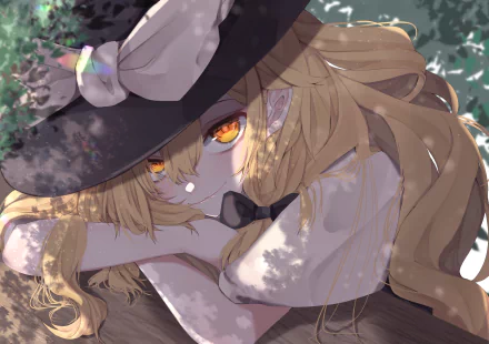 Marisa Kirisame Anime Touhou HD Desktop Wallpaper | Background Image