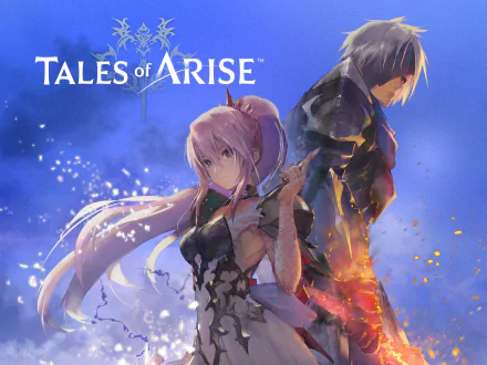 HD Wallpaper of Tales of Arise featuring key characters in dramatic artwork for desktop background.