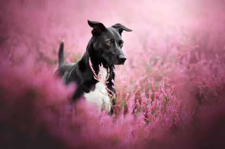 heather Animal dog Black Dog HD Desktop Wallpaper | Background Image
